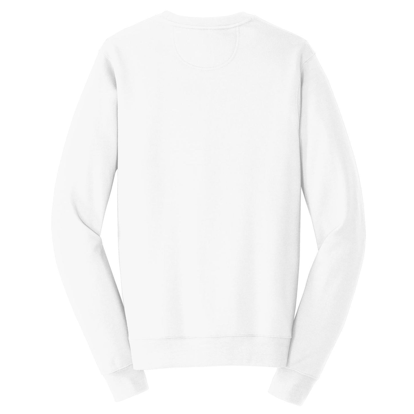 White Fleece Sweatshirt - Port & Company - Soft Touch