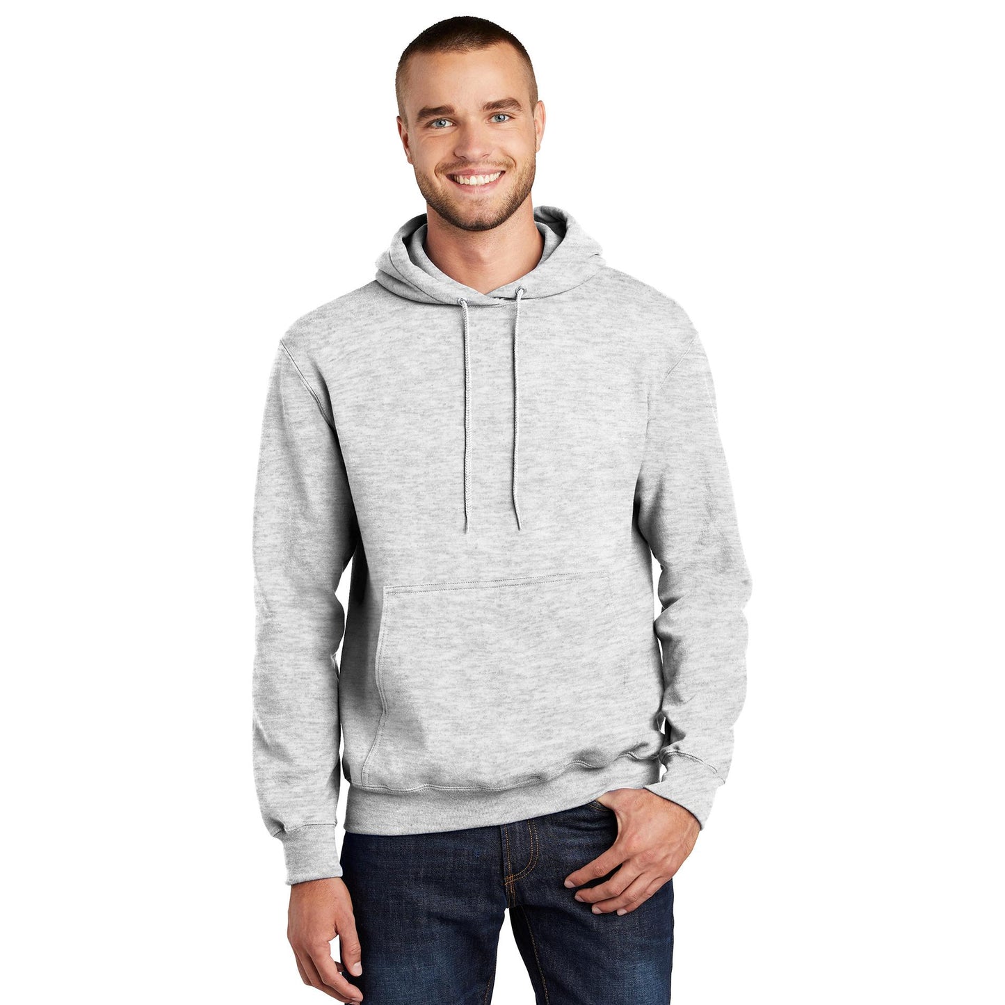 Dark Heather Grey Sweatshirts - Port & Company - Fleece Quality