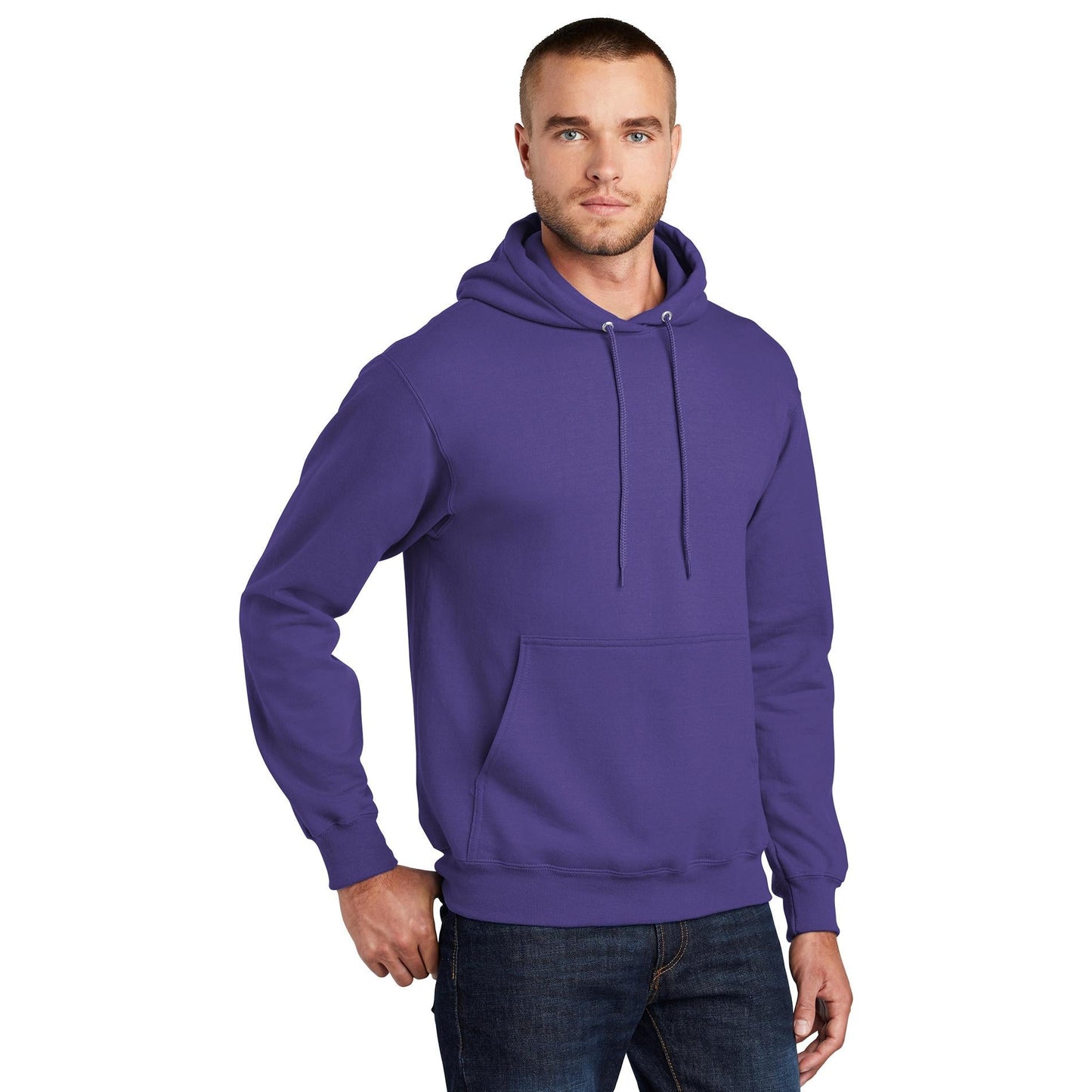 Dark Heather Grey Sweatshirts - Port & Company - Fleece Quality