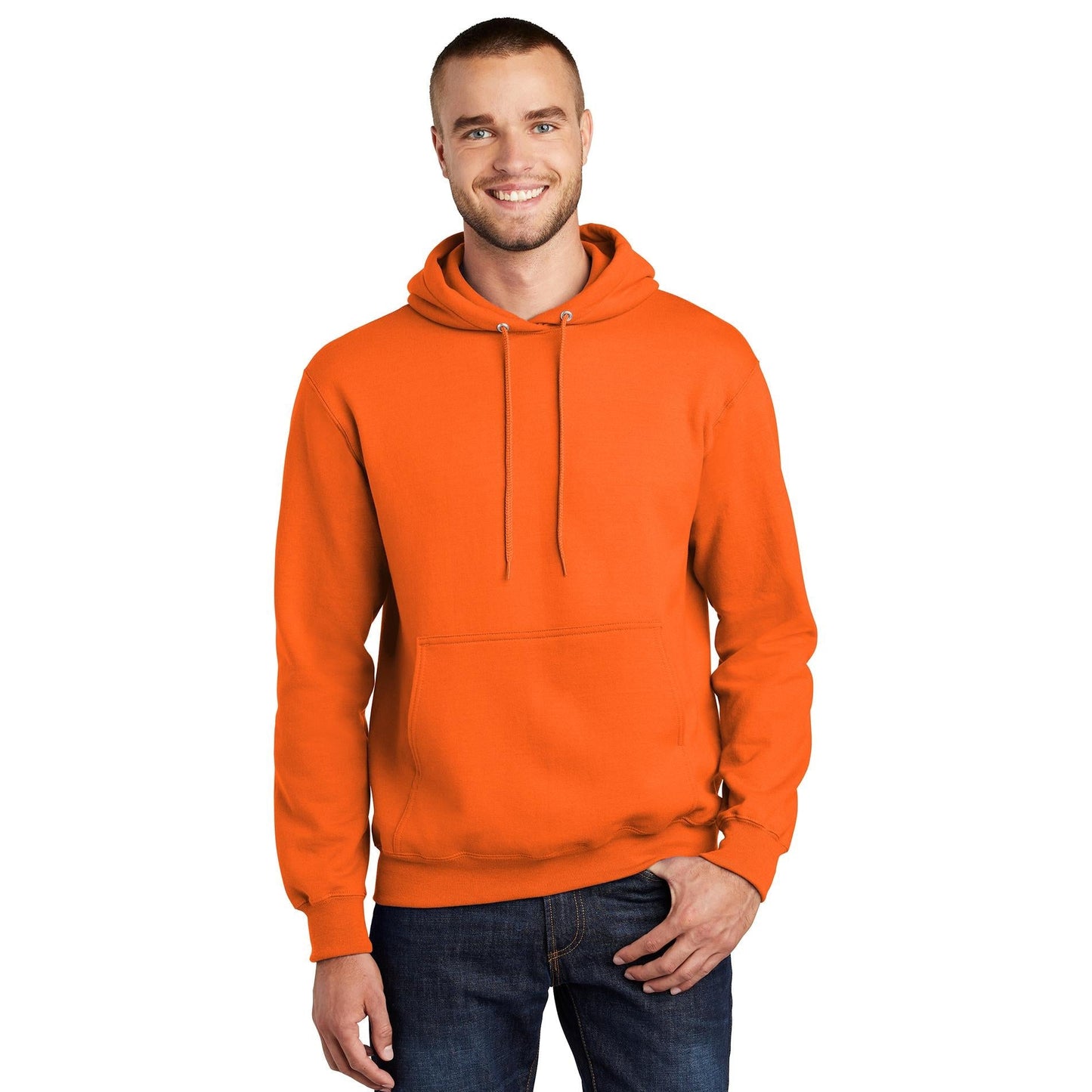 Dark Heather Grey Sweatshirts - Port & Company - Fleece Quality