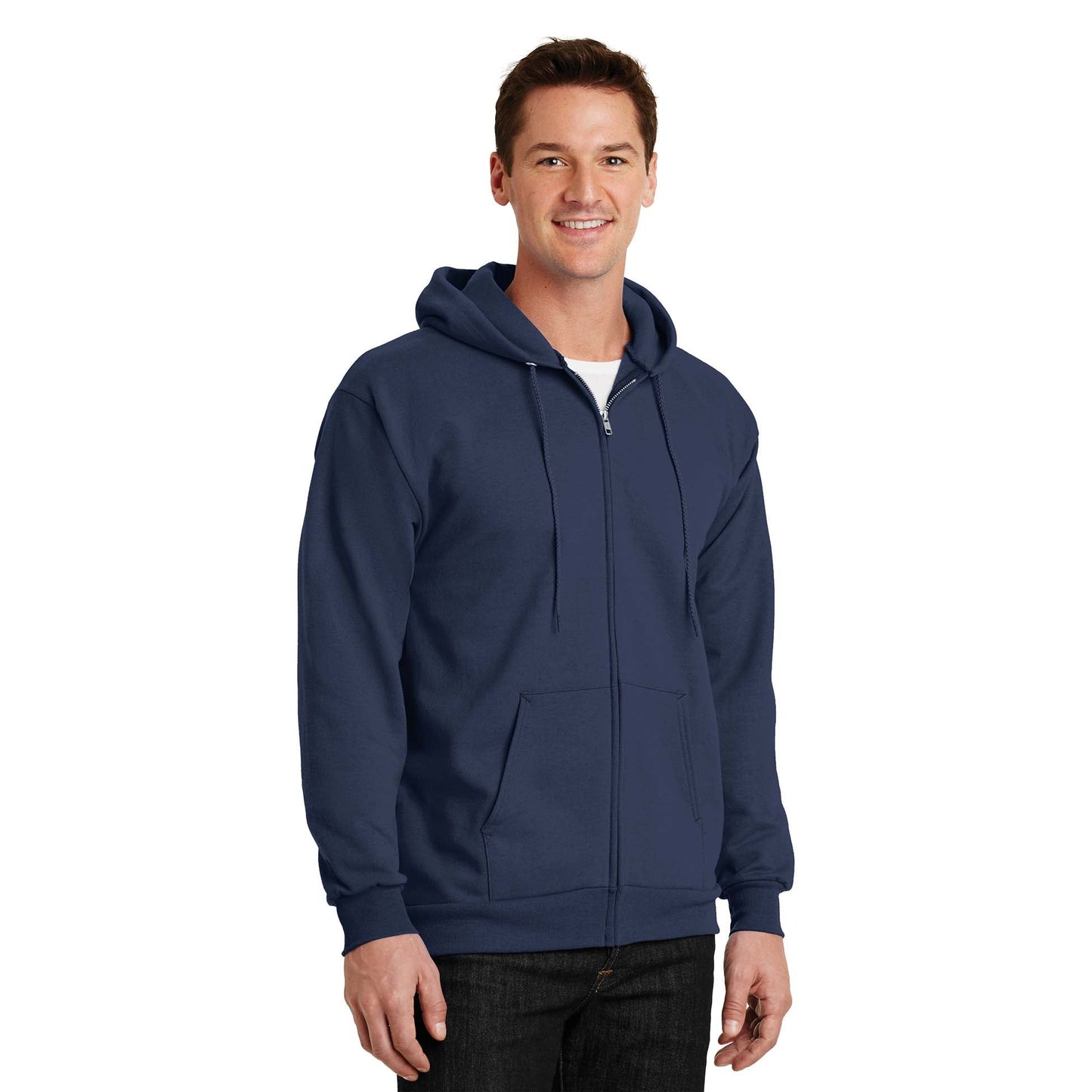 Ash Sweatshirts - Cozy Zip Hoodie - Port & Company - Fleece
