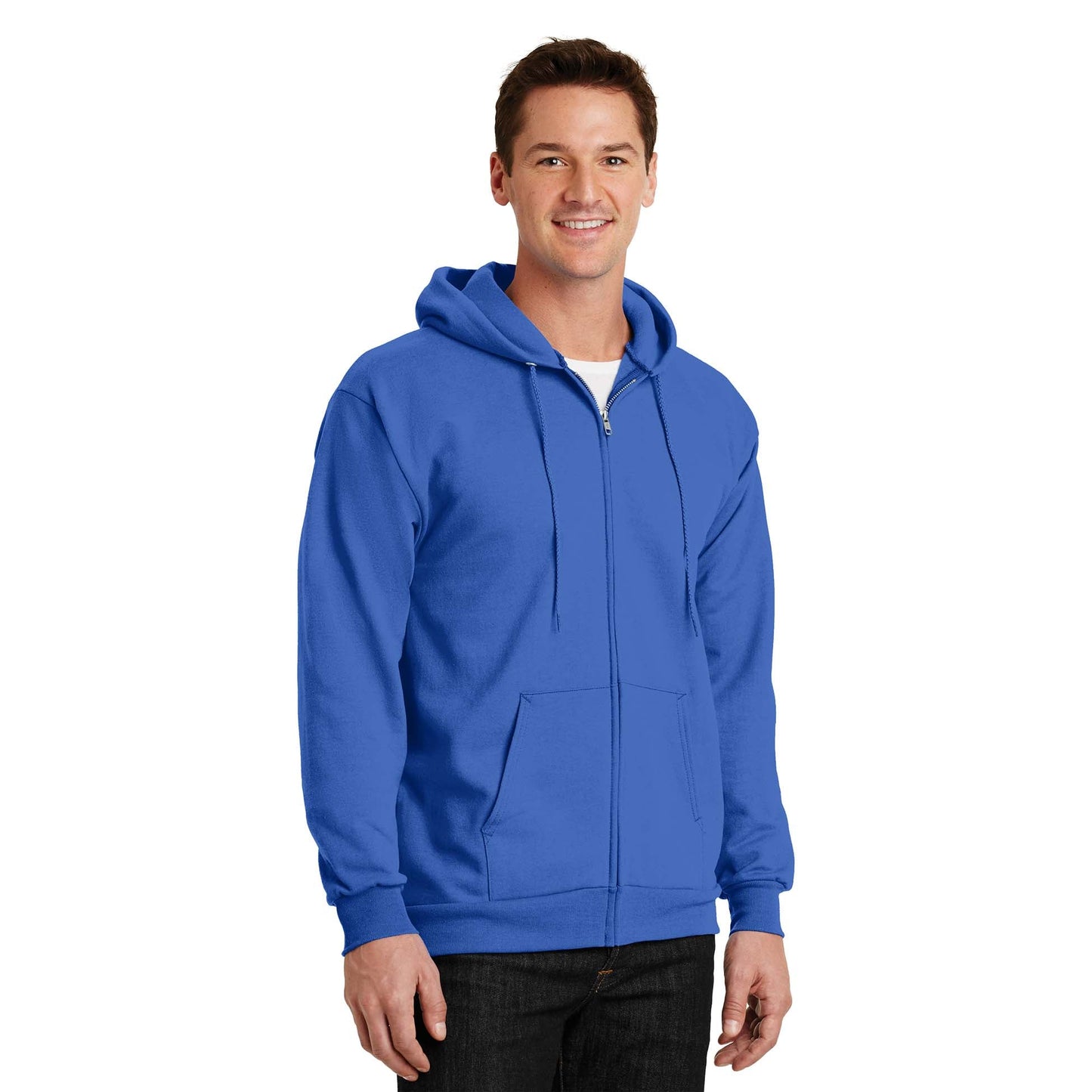 Ash Sweatshirts - Cozy Zip Hoodie - Port & Company - Fleece