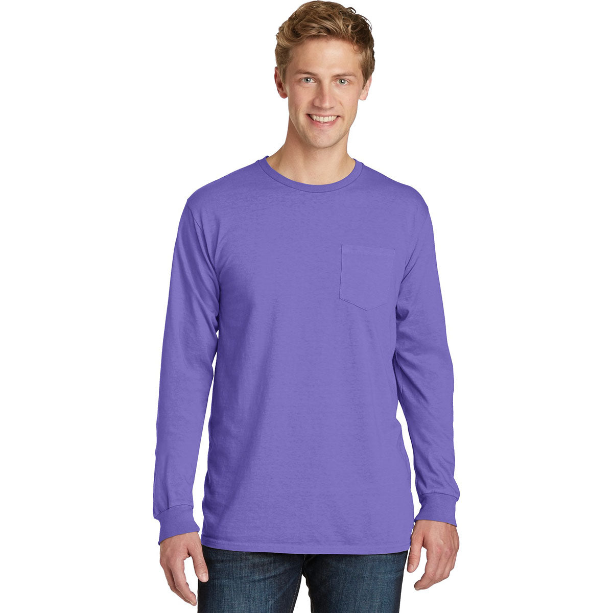 Amethyst T-Shirt - Port & Company - Pocket Tee