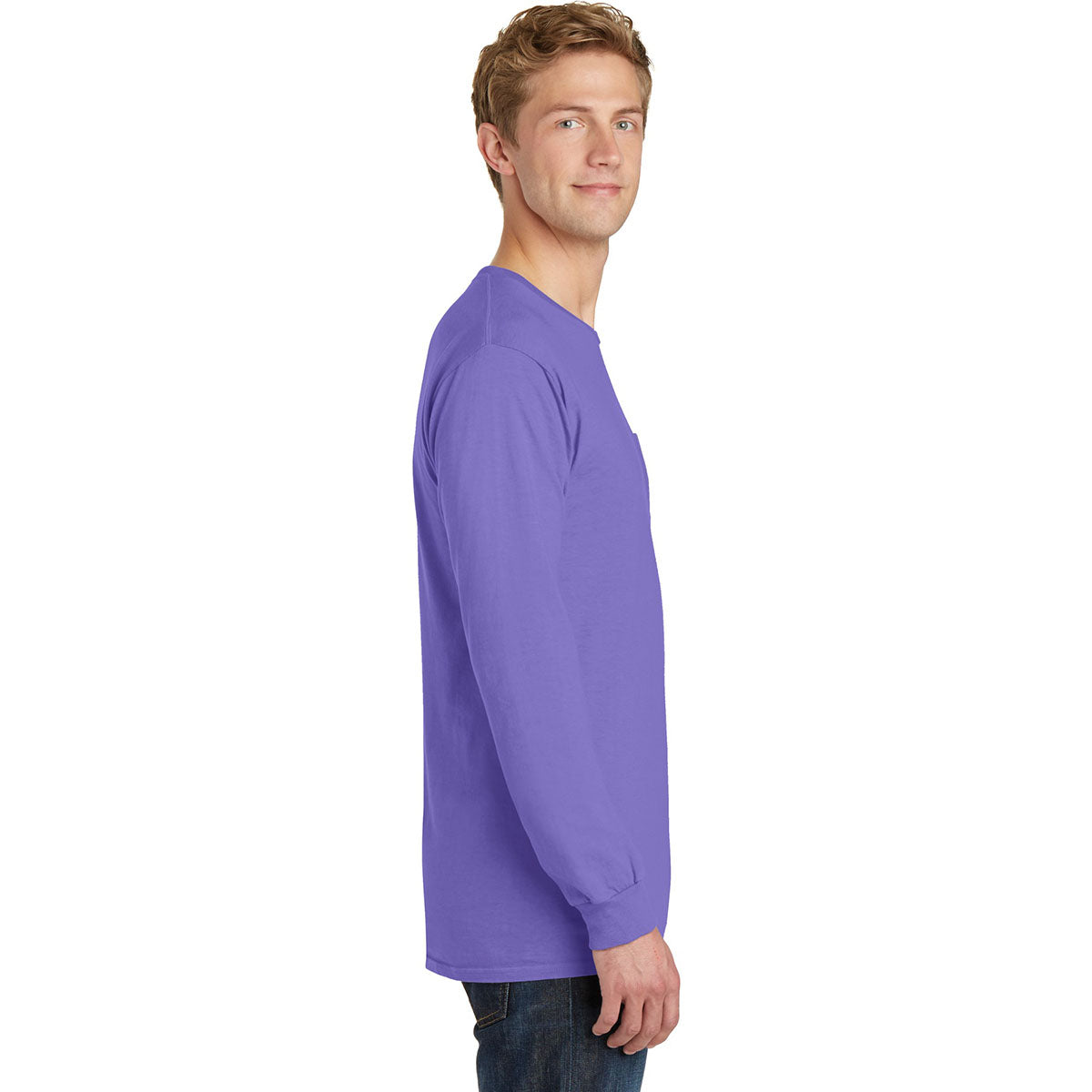Amethyst T-Shirt - Port & Company - Pocket Tee