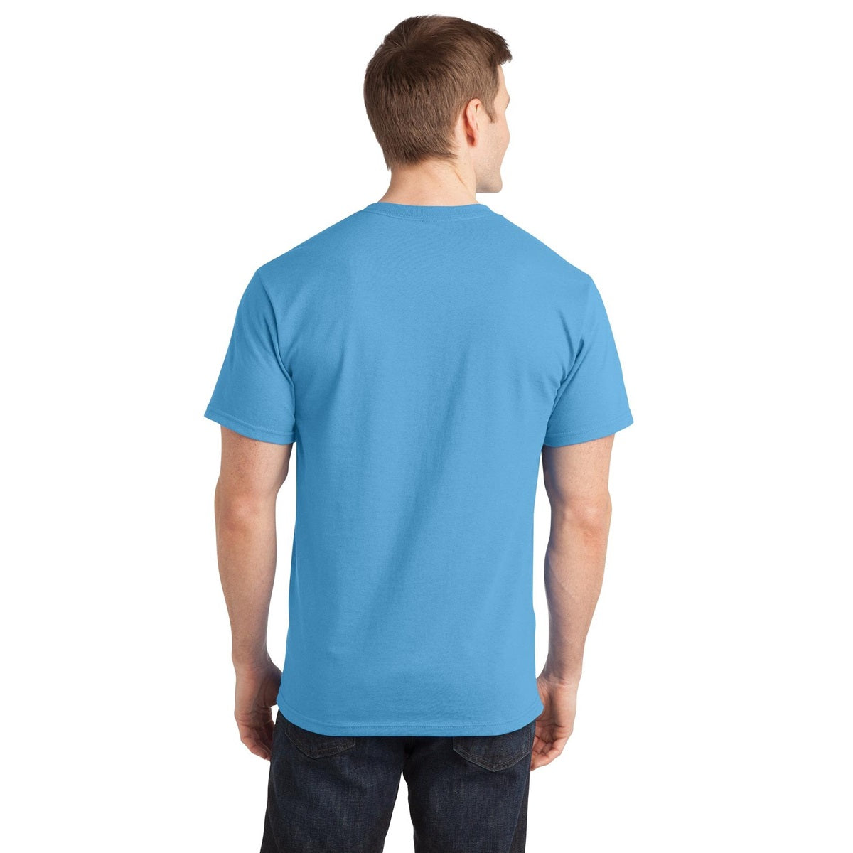 Aquatic Blue T-Shirt - Port & Company - Comfortable Cotton