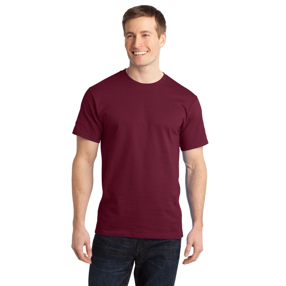 Aquatic Blue T-Shirt - Port & Company - Comfortable Cotton