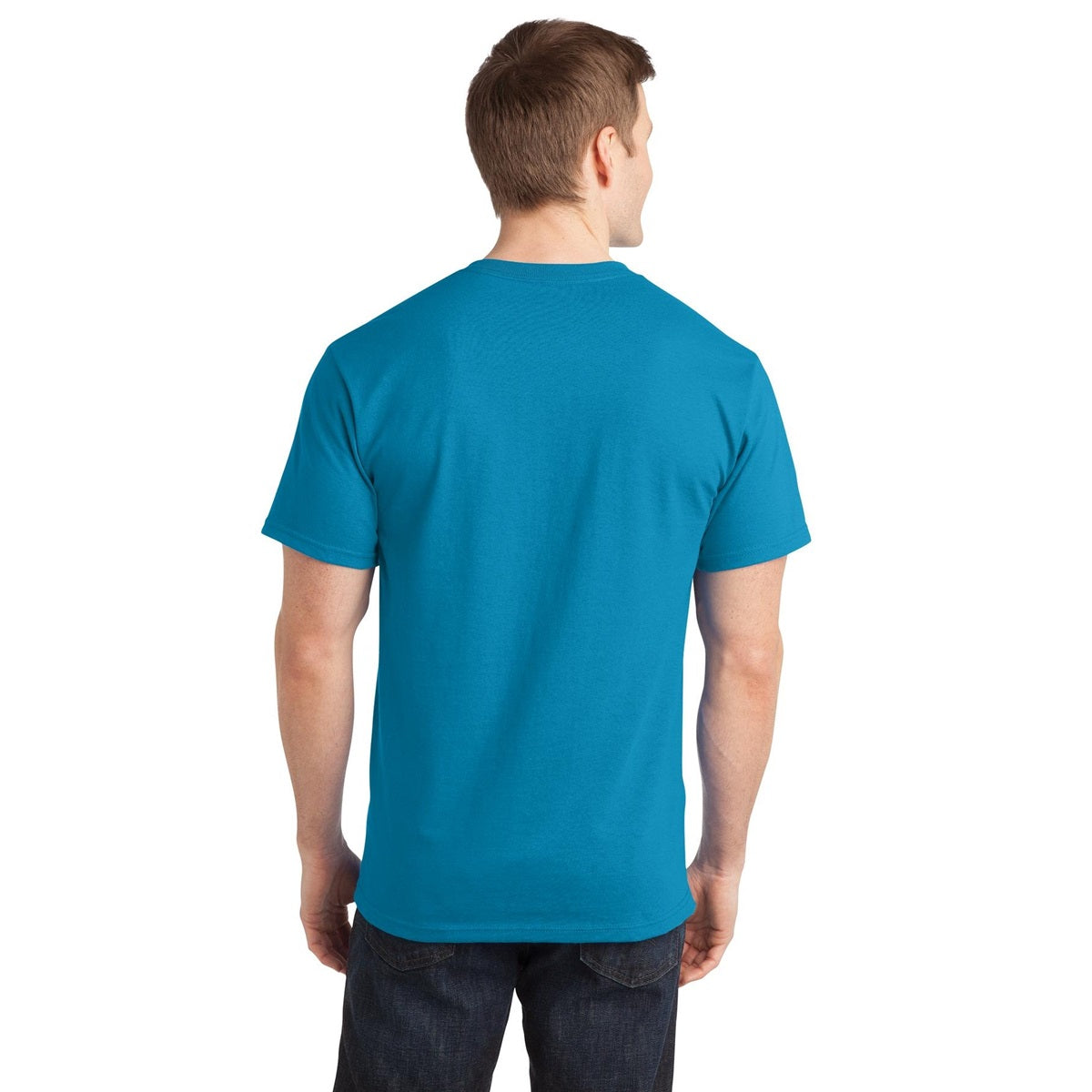 Aquatic Blue T-Shirt - Port & Company - Comfortable Cotton