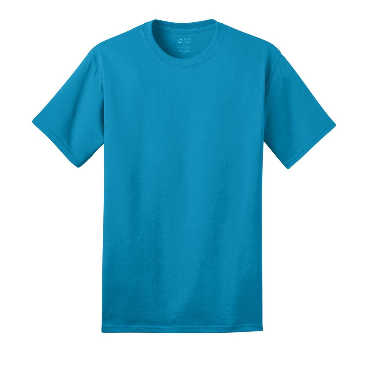 Aquatic Blue T-Shirt - Port & Company - Comfortable Cotton