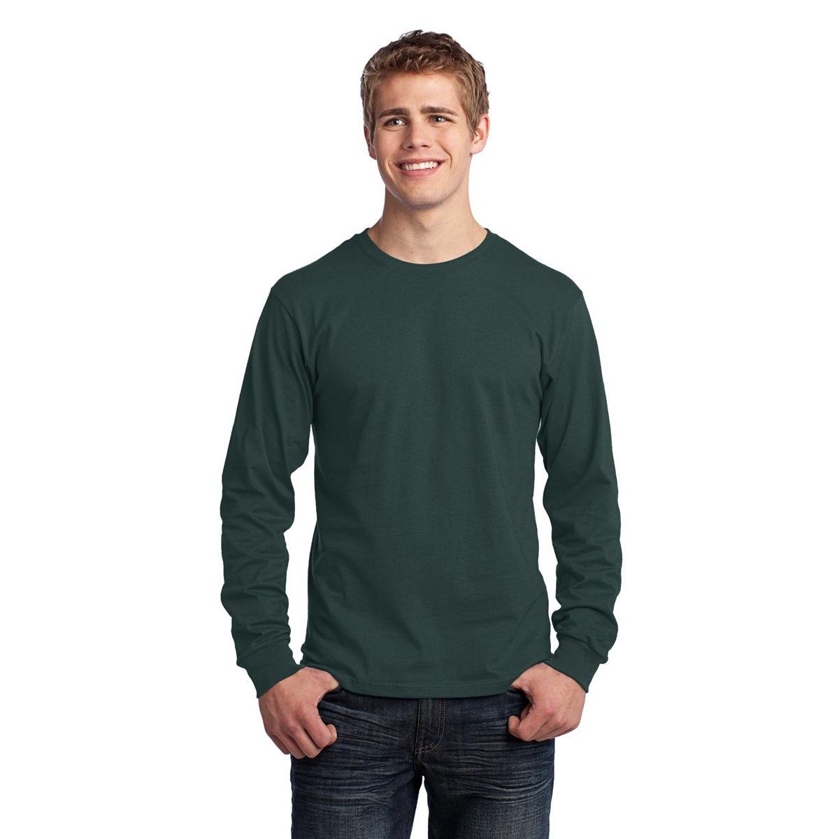 Heather Navy T-Shirts - Port & Company - Soft Cotton