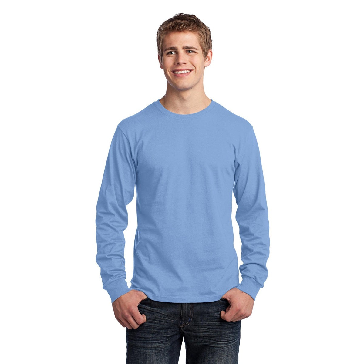 Heather Navy T-Shirts - Port & Company - Soft Cotton
