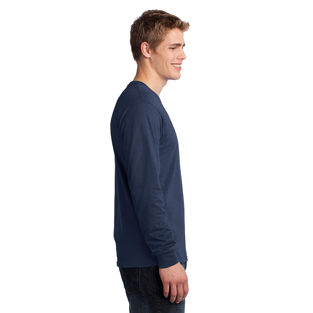 Heather Navy T-Shirts - Port & Company - Soft Cotton