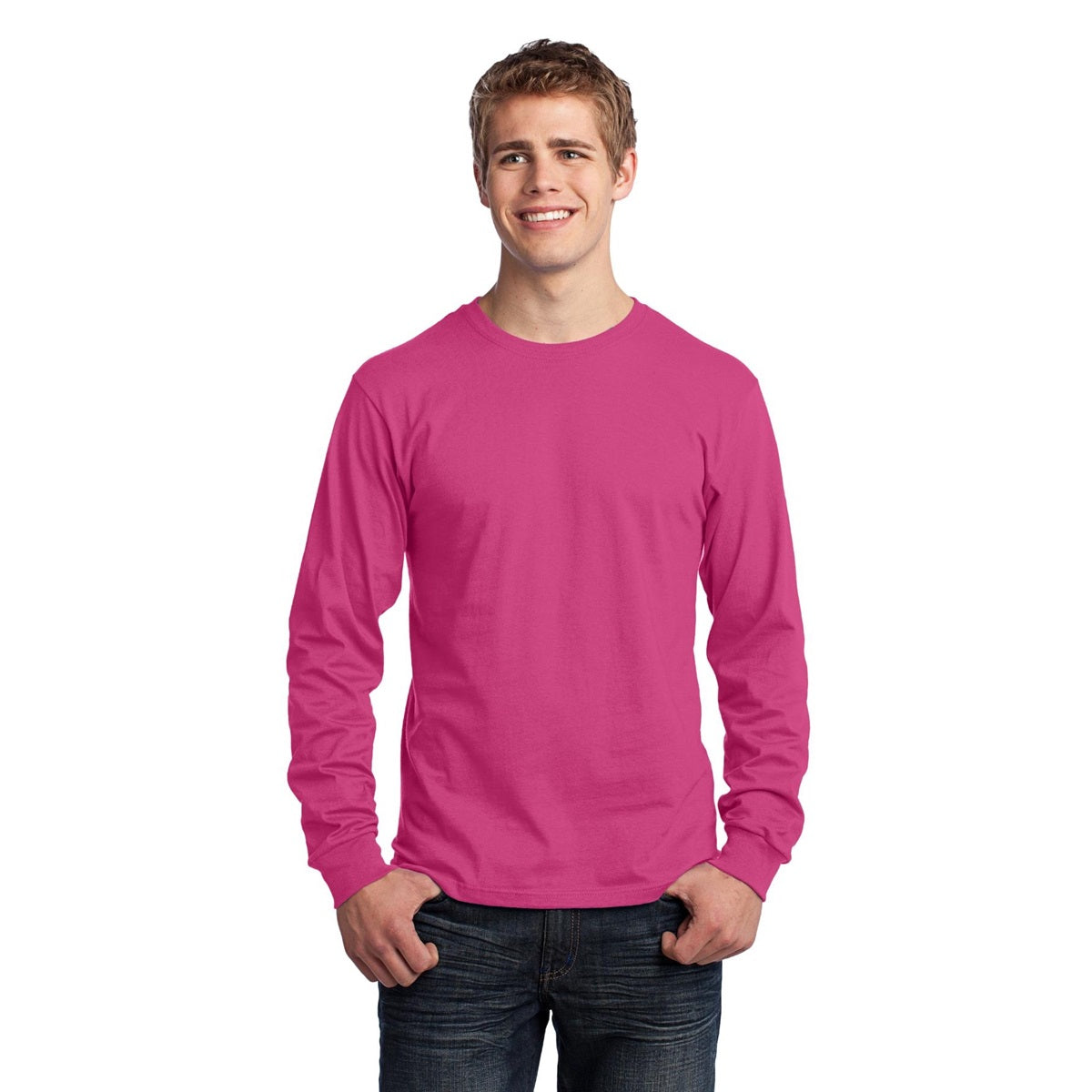 Heather Navy T-Shirts - Port & Company - Soft Cotton