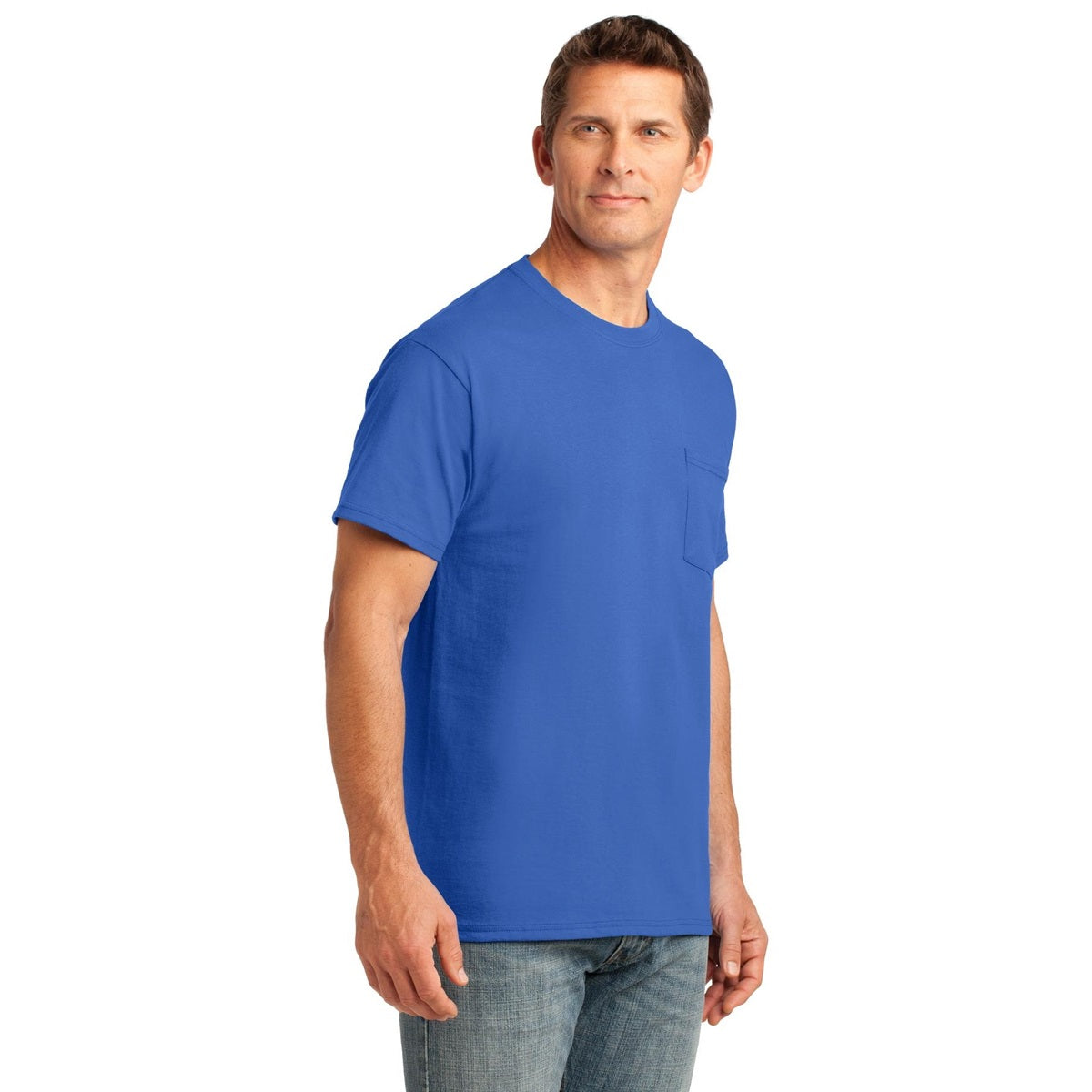 Ash T-Shirts - Soft Pocket Tee - Port & Company - Cozy Fit