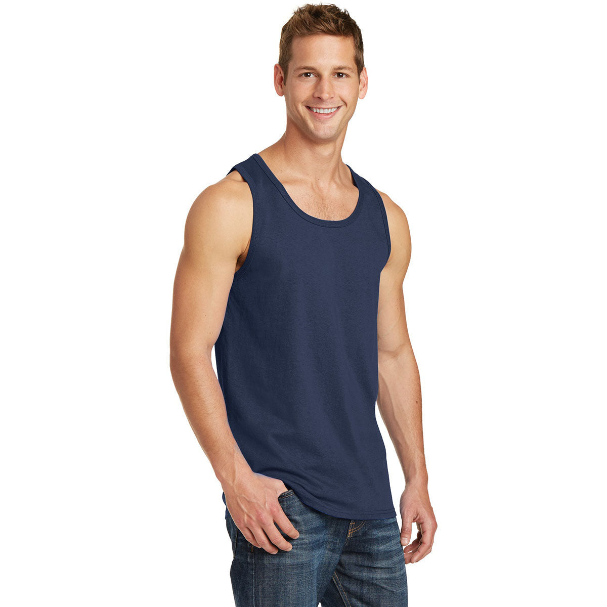 Athletic Heather Tank Tops - Port & Company - Soft Cotton