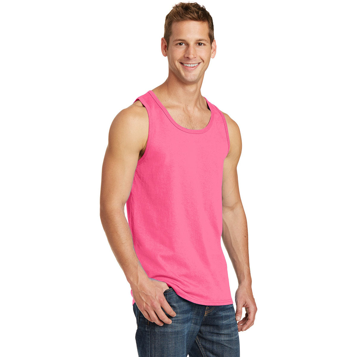 Athletic Heather Tank Tops - Port & Company - Soft Cotton