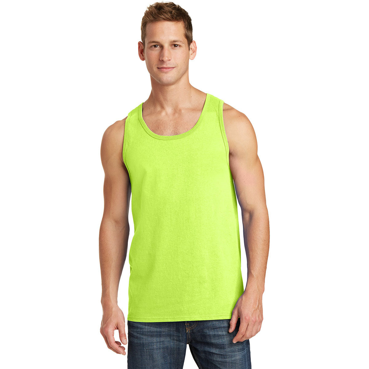 Athletic Heather Tank Tops - Port & Company - Soft Cotton