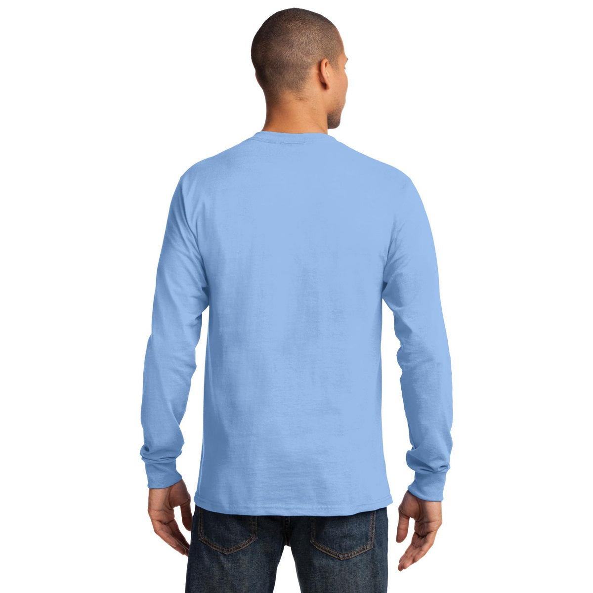 White Long Sleeve T-Shirt - Port & Company - Comfortable Fit