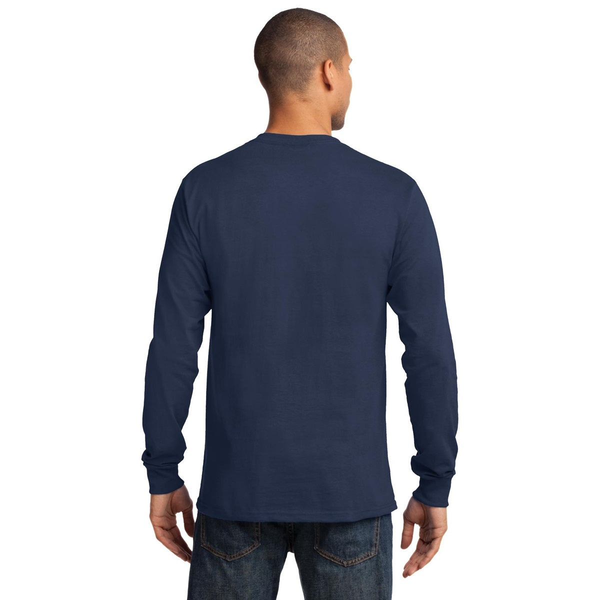 White Long Sleeve T-Shirt - Port & Company - Comfortable Fit