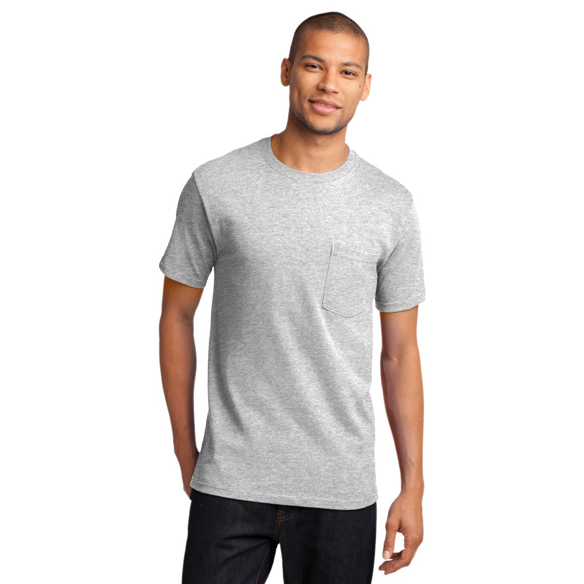 White T-Shirts - Port & Company - Soft Cotton Tee