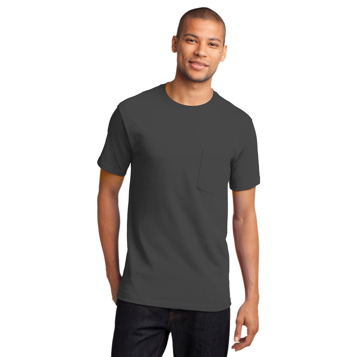 White T-Shirts - Port & Company - Soft Cotton Tee