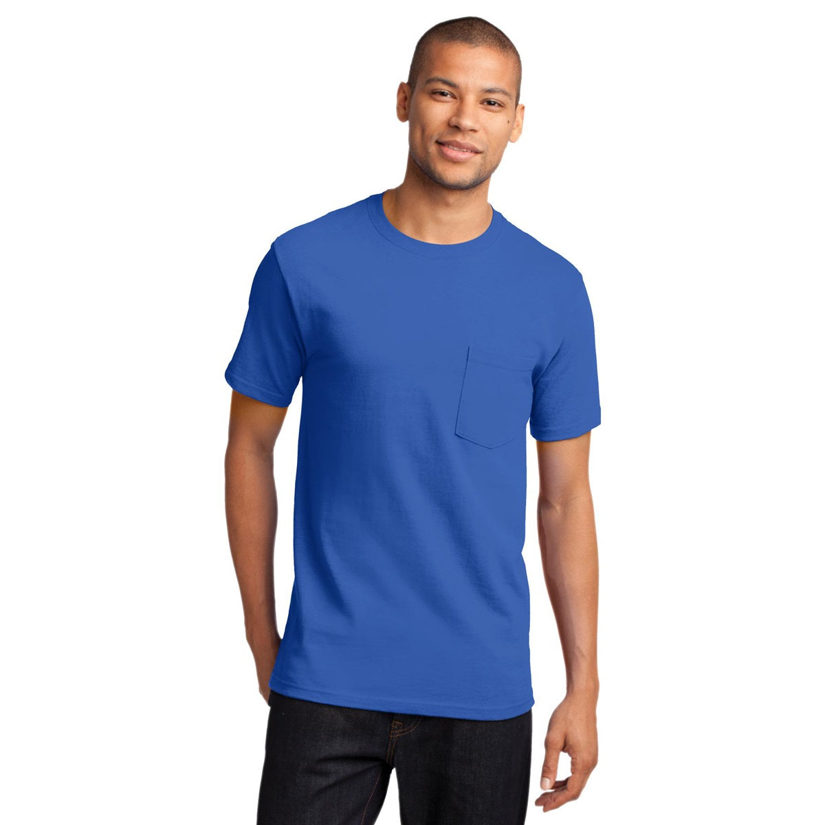 White T-Shirts - Port & Company - Soft Cotton Tee