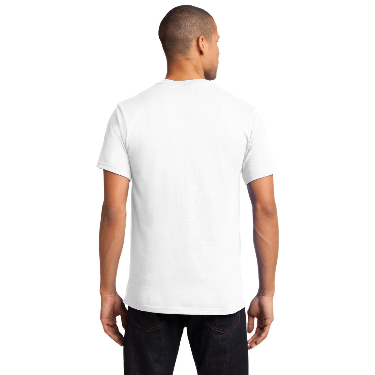 White T-Shirts - Port & Company - Soft Cotton Tee