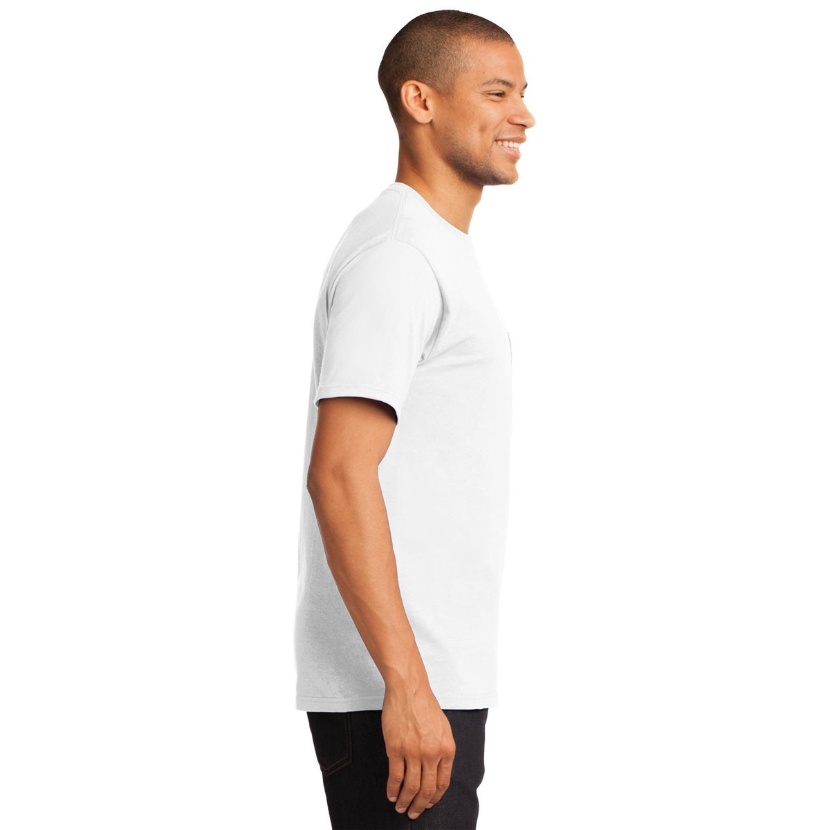 White T-Shirts - Port & Company - Soft Cotton Tee
