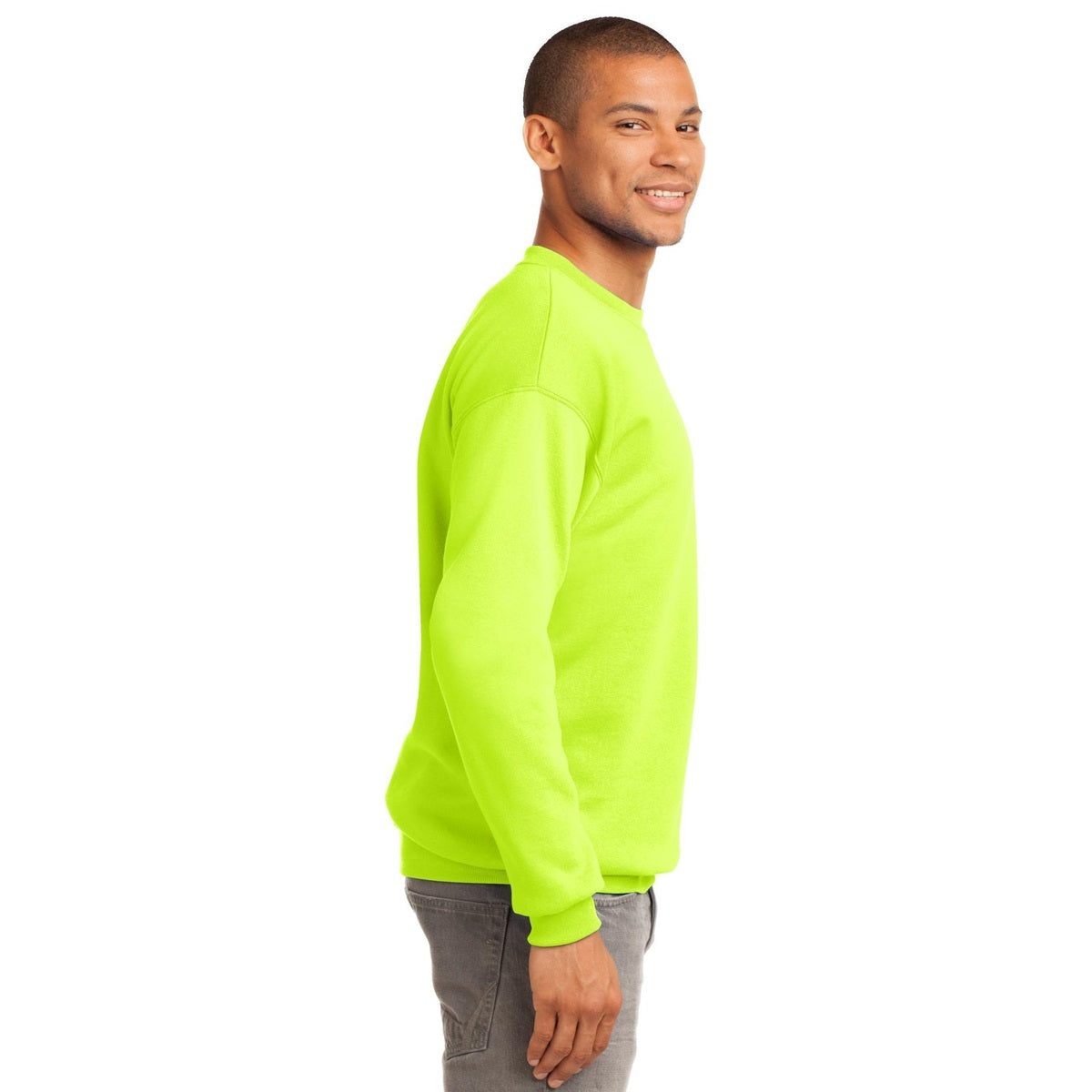 White Sweatshirts - Port & Company - Cozy Fleece - Comfort