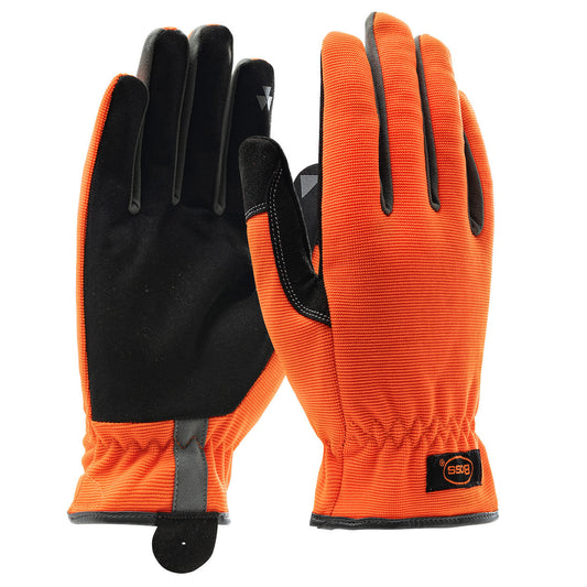 Orange Performance Gloves - PIP - Hi-Vis Synthetic Leather