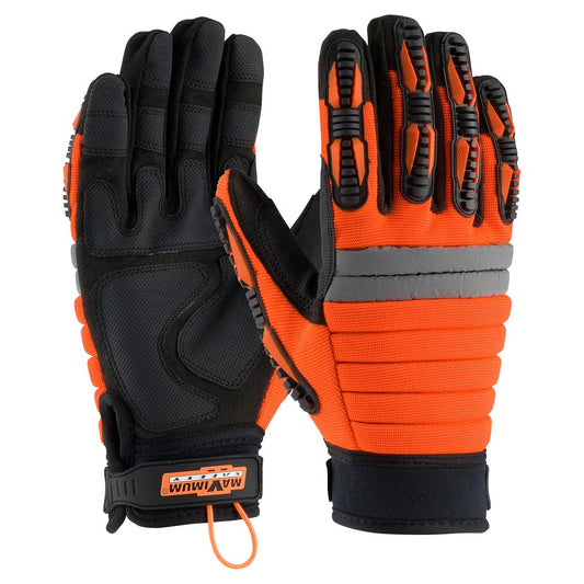Black/Orange Performance Gloves - PIP - Comfortable Fit