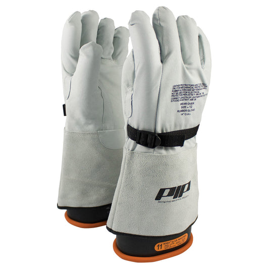 Gauntlet Cuff Leather Gloves - PIP - Top Grain Comfort
