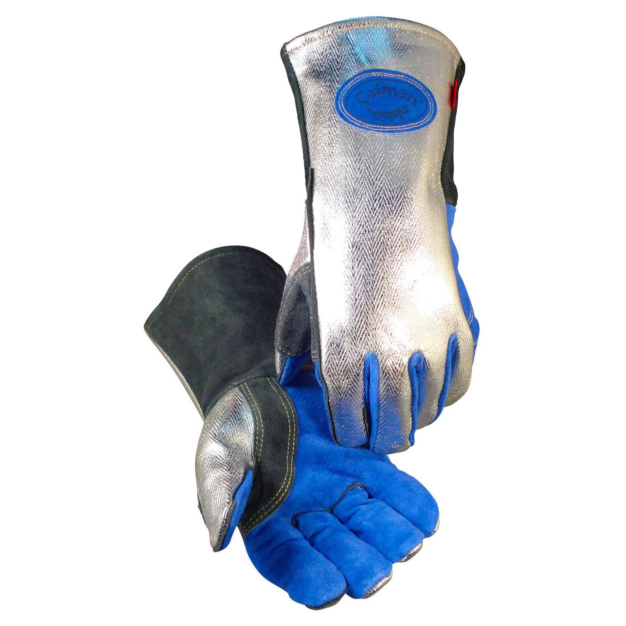 Gray Leather Gloves - PIP - Insulated Durable Design