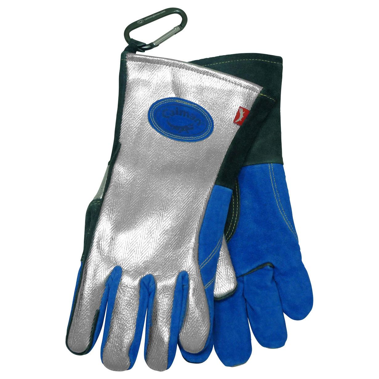 Gray Leather Gloves - PIP - Insulated Durable Design