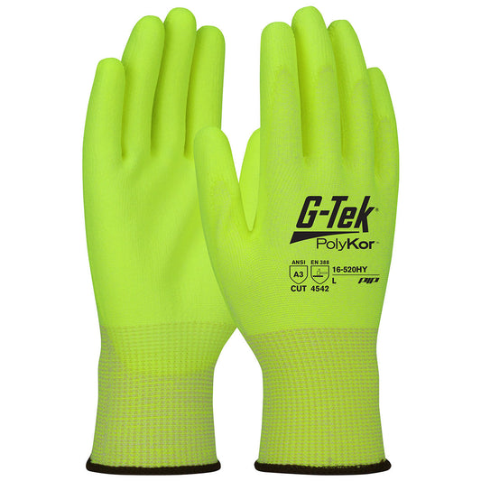 Polyurethane Smooth Grip Gloves - PIP - Hi-Vis Quality