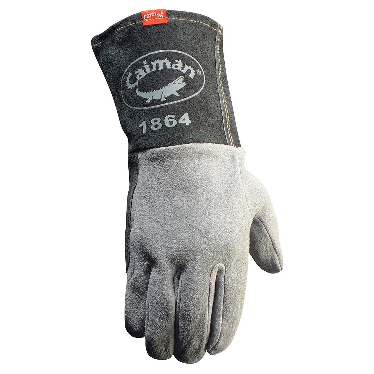 Gray Leather Gloves - PIP - Unlined Durability