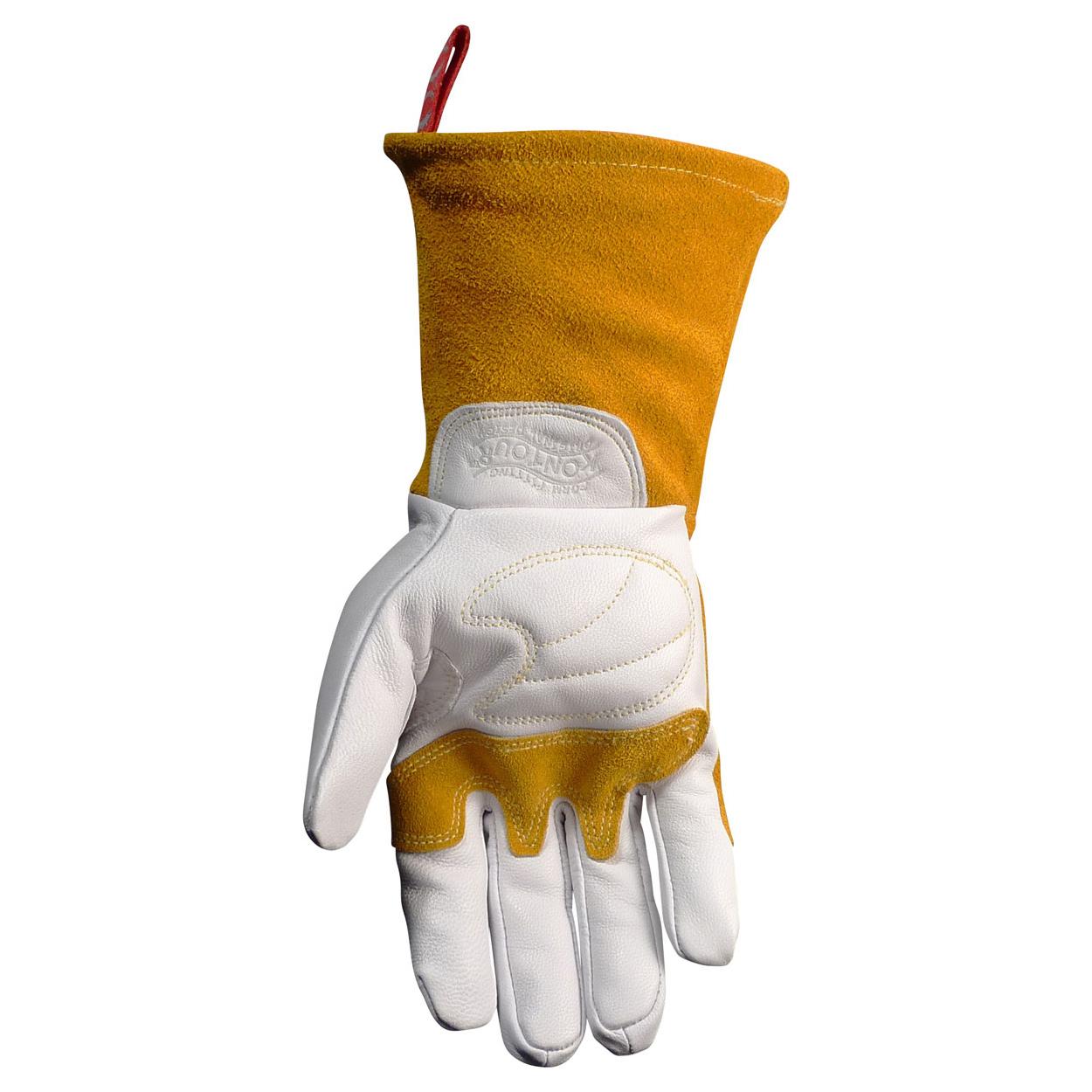 Brown Leather Gloves - PIP - Durable Goat Grain Design