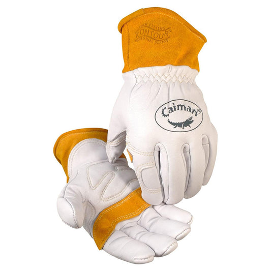White Leather Gloves - PIP - Premium Protection