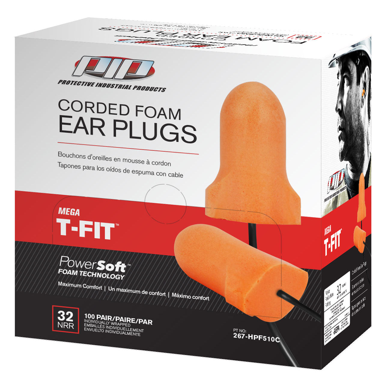 32 NRR Ear Plugs - PIP - Comfortable Foam