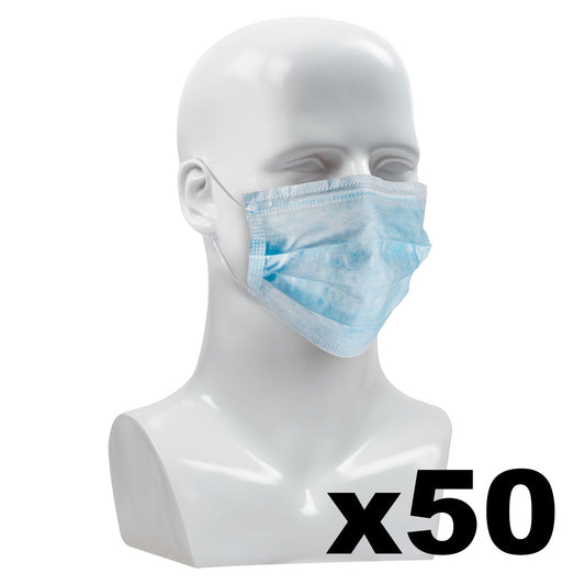 50 Pack Face Masks - PIP - Hypoallergenic Protection