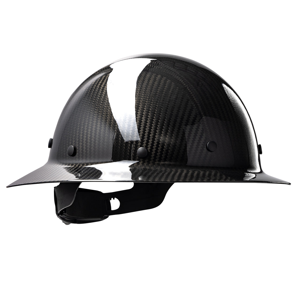 Matte Carbon Fiber Hard Hats - PIP - Impact Resistant