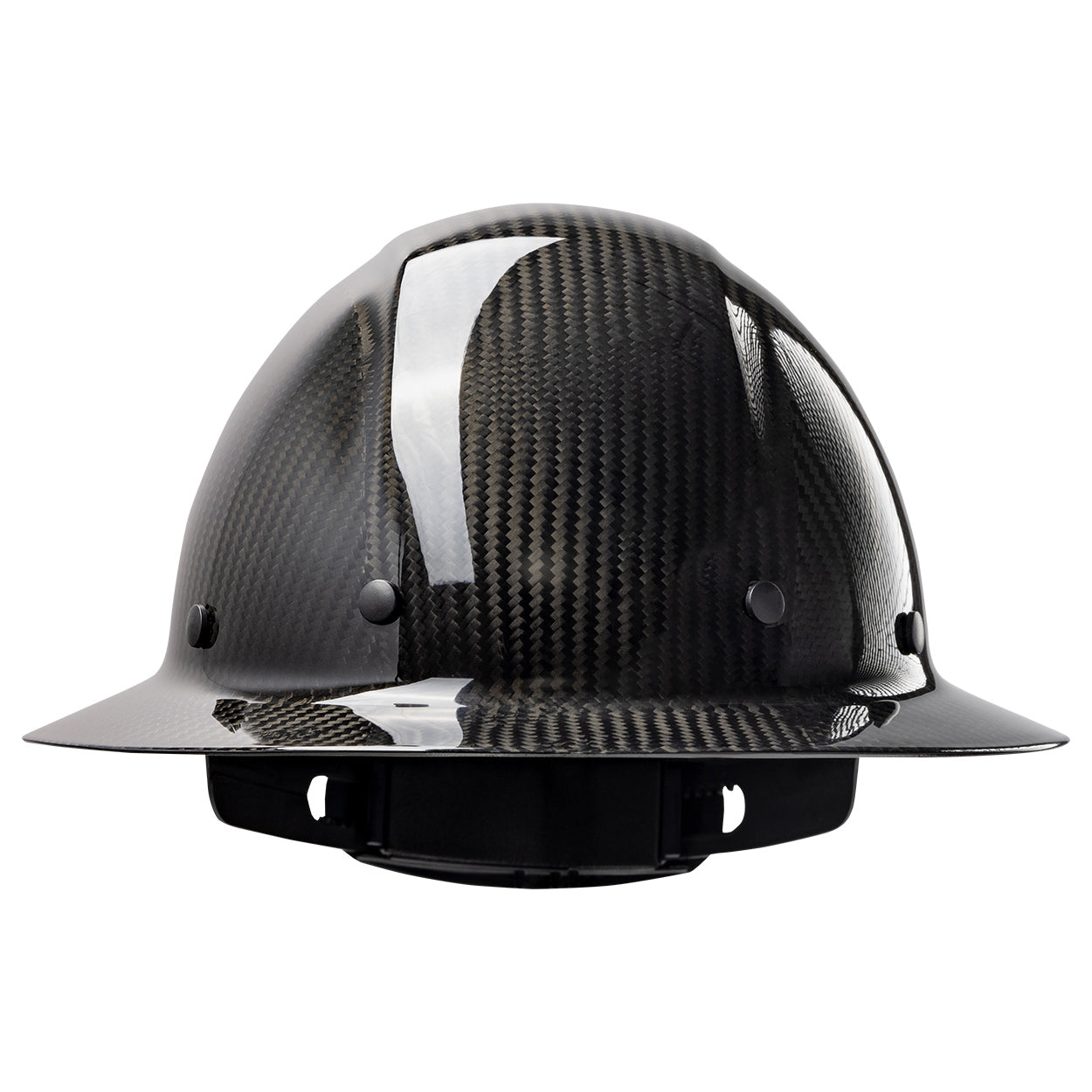 Matte Carbon Fiber Hard Hats - PIP - Impact Resistant