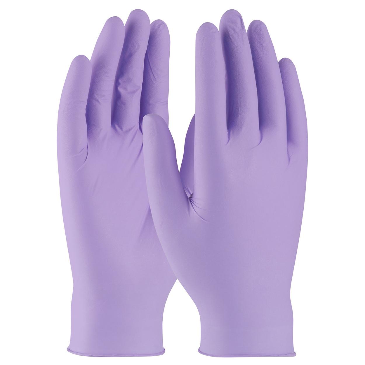 Purple Disposable Gloves - PIP - Nitrile with Grip