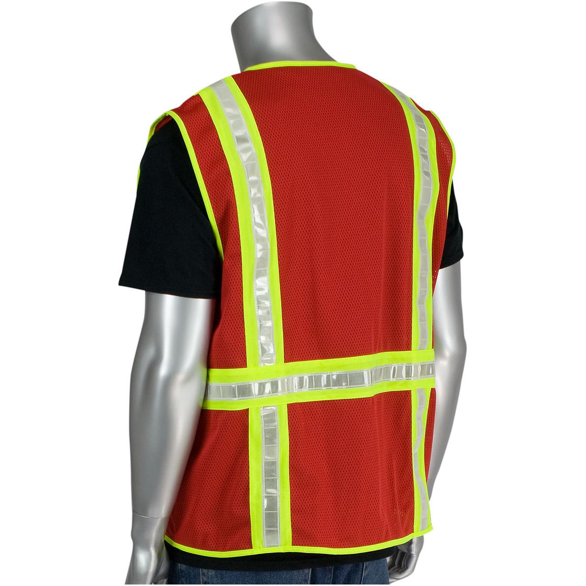 Blue Safety Vests - PIP - Durable Polyester Fabric