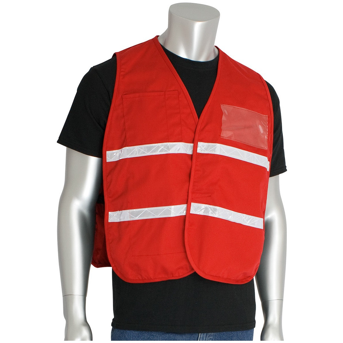 Black Safety Vests - PIP - Durable Polyester Design
