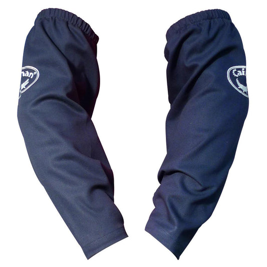 Blue Welding Sleeves - PIP - Flame Resistant Cotton