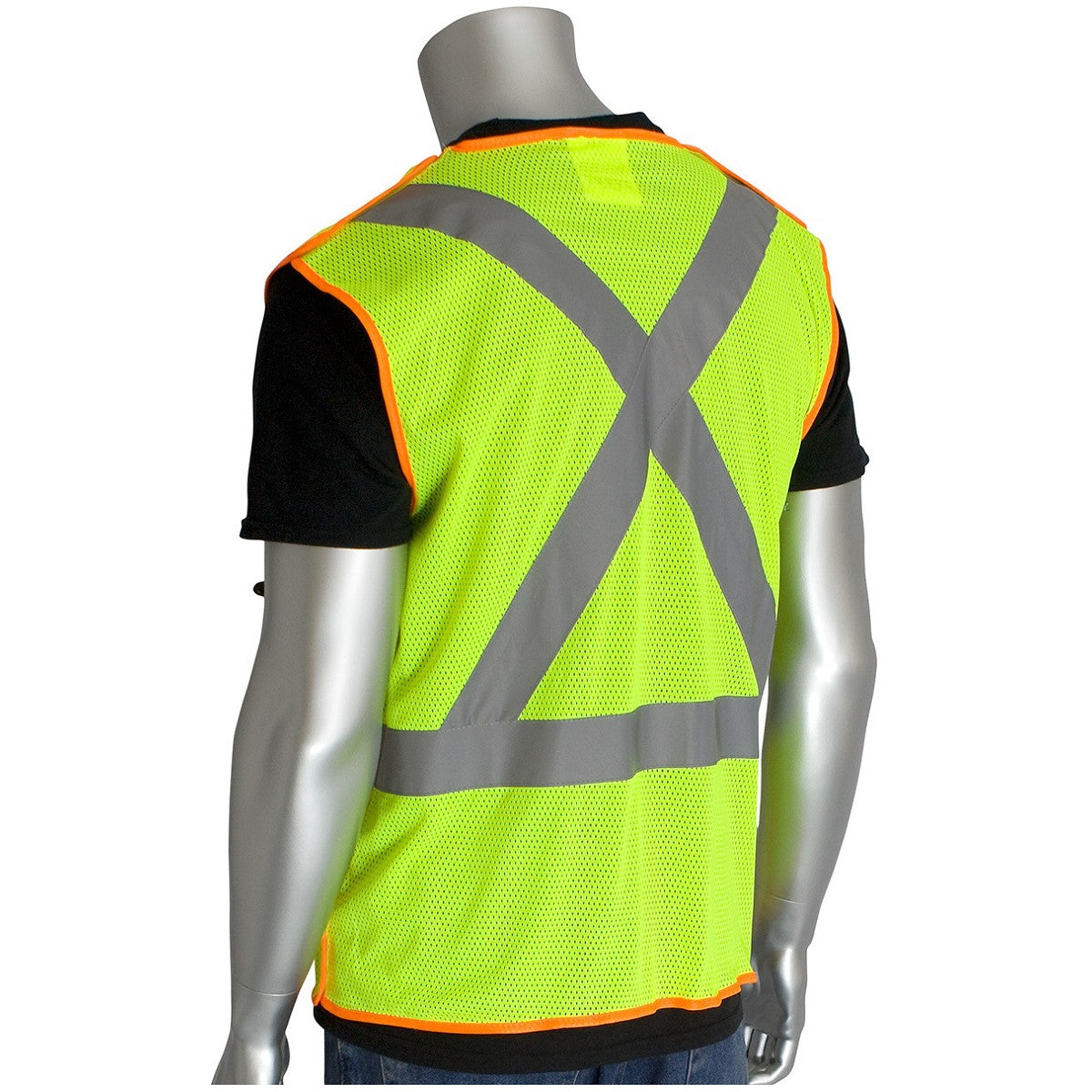 Yellow/Lime Safety Vests - PIP - Breakaway Mesh Design