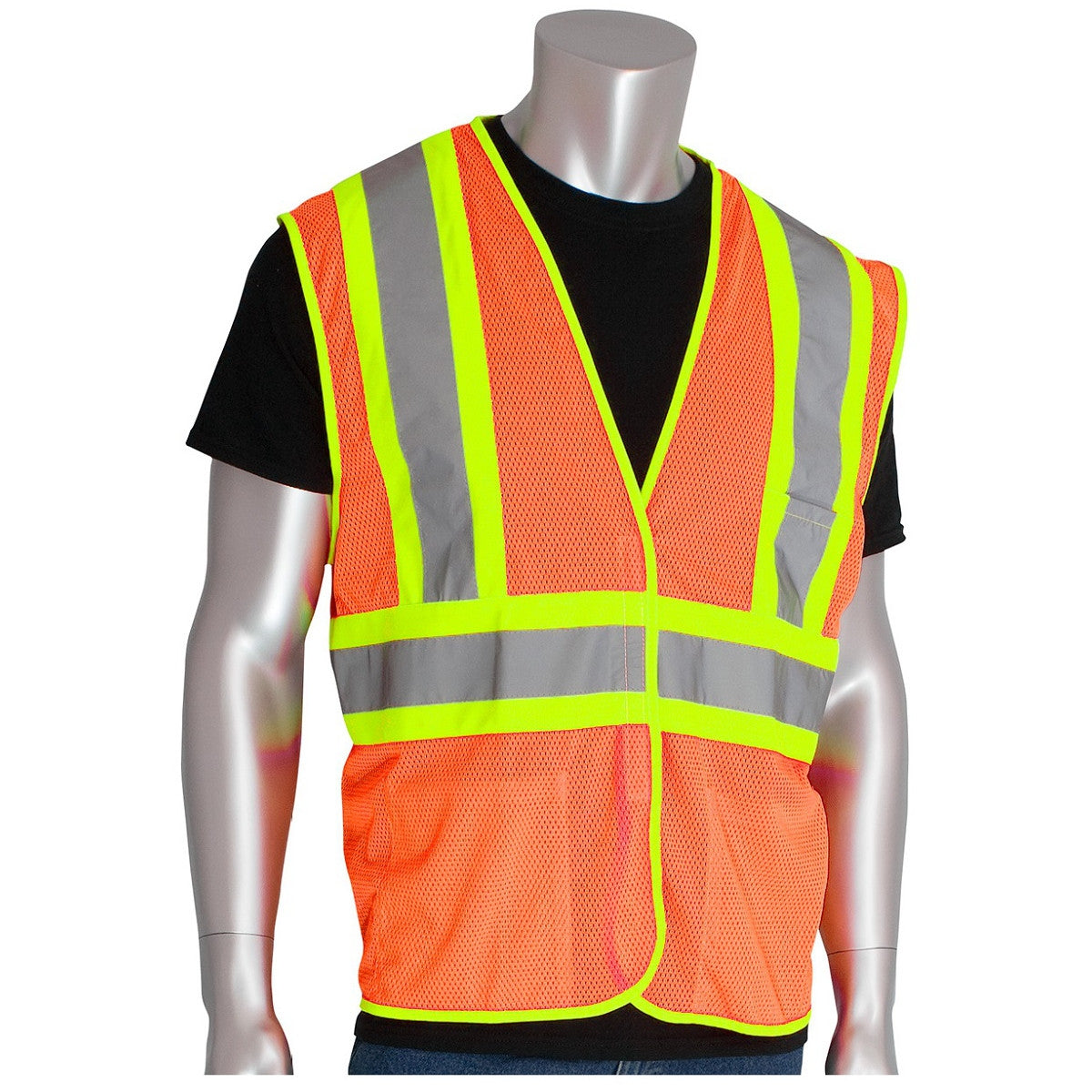 Yellow/Lime Safety Vest - PIP - Reflective Mesh