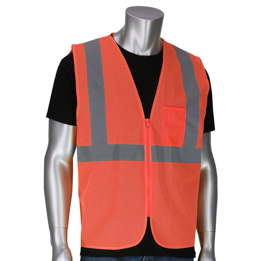 Yellow/Lime Safety Vests - PIP - Breathable Mesh