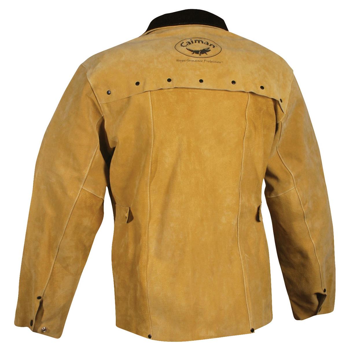Gold Welding Jackets - PIP - Durable Boarhide Leather
