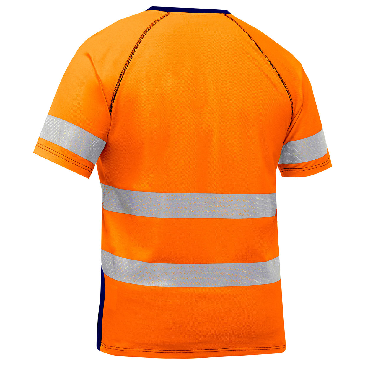 Orange/Navy Safety Shirt - PIP - Moisture-Wicking